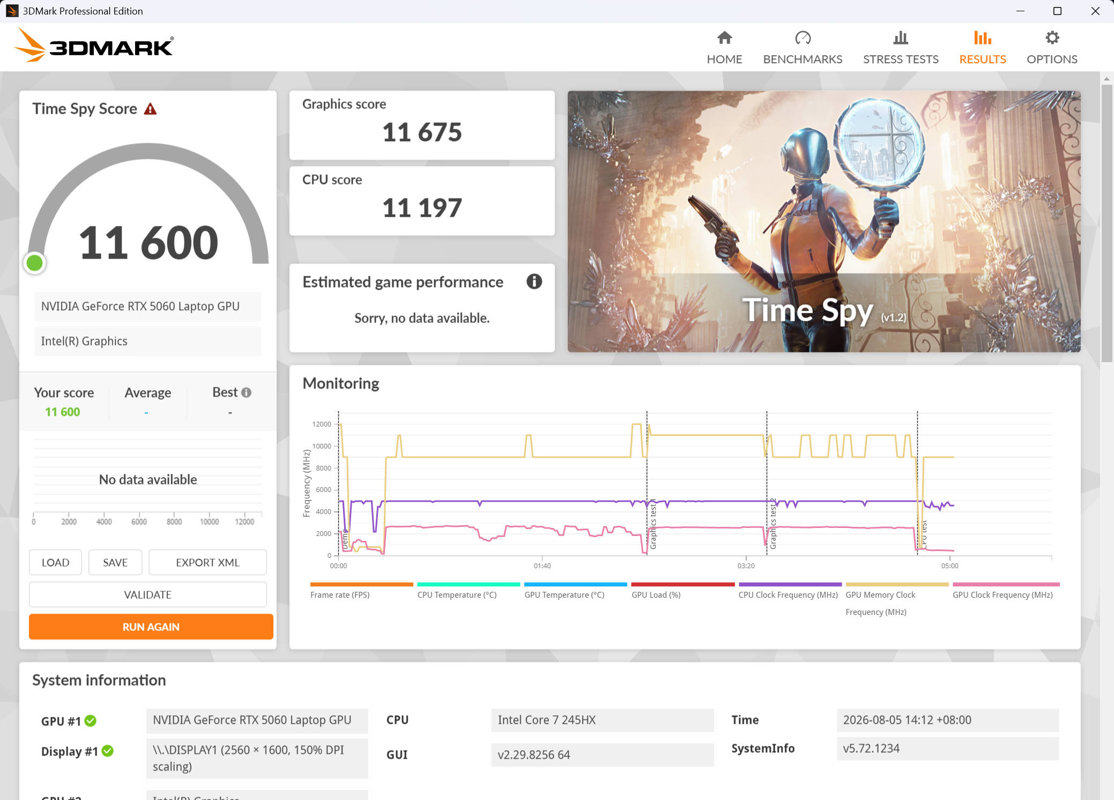 3dmark-timespy-默认未改性能模式