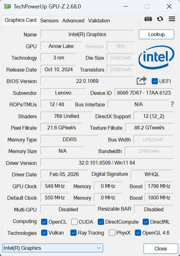 GPU-Z-核显